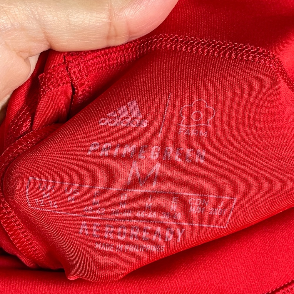 Adidas Farm Rio Red Floral Leggings - Picture 4 of 9